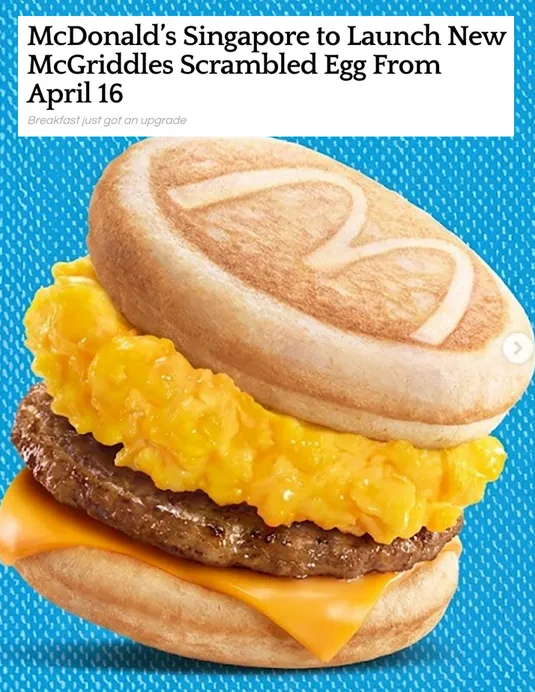 McGriddles Scrambled Egg-Starting at April 16th!