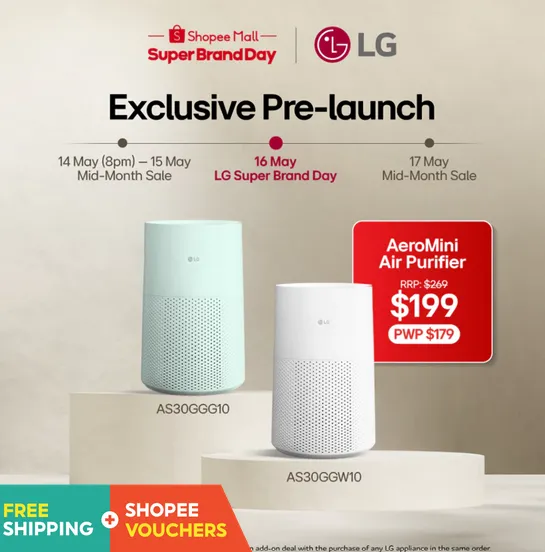 LG AeroMini Air Purifier- High Huminity Deal!