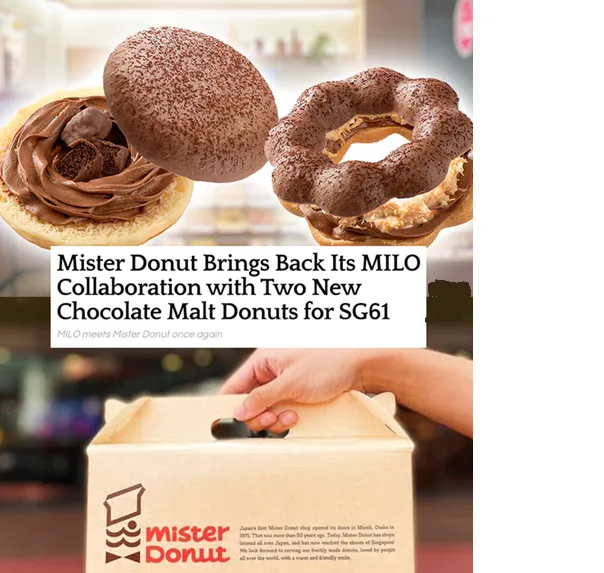 Mister Donut goes MILO -Singapore gets 61 Deal!